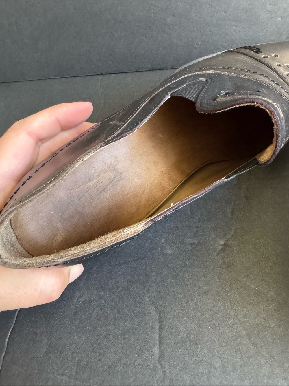 Casta Loafers Metallic Leather Shoes Slip On Vintage Style 39 - Picture 8 of 13